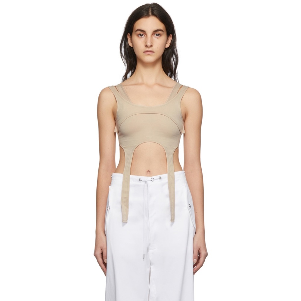 HELIOT EMIL Beige Harness Tank Top